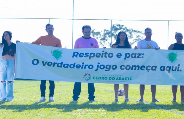 Abertura do 6º Regional de  Futebol Society de Cedro do Abaeté 